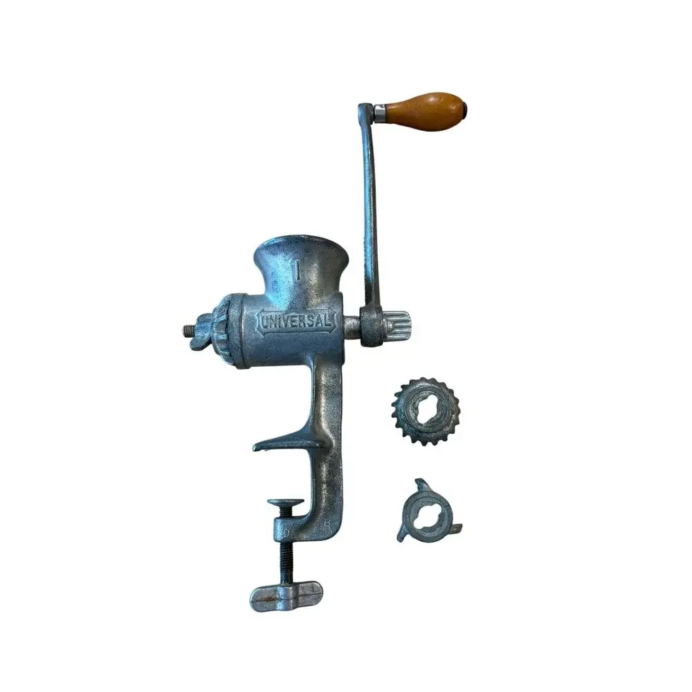 Vintage Universal‎ No 1 Food Chopper Meat Grinder Cast Iron Hand Crank LF&C USA